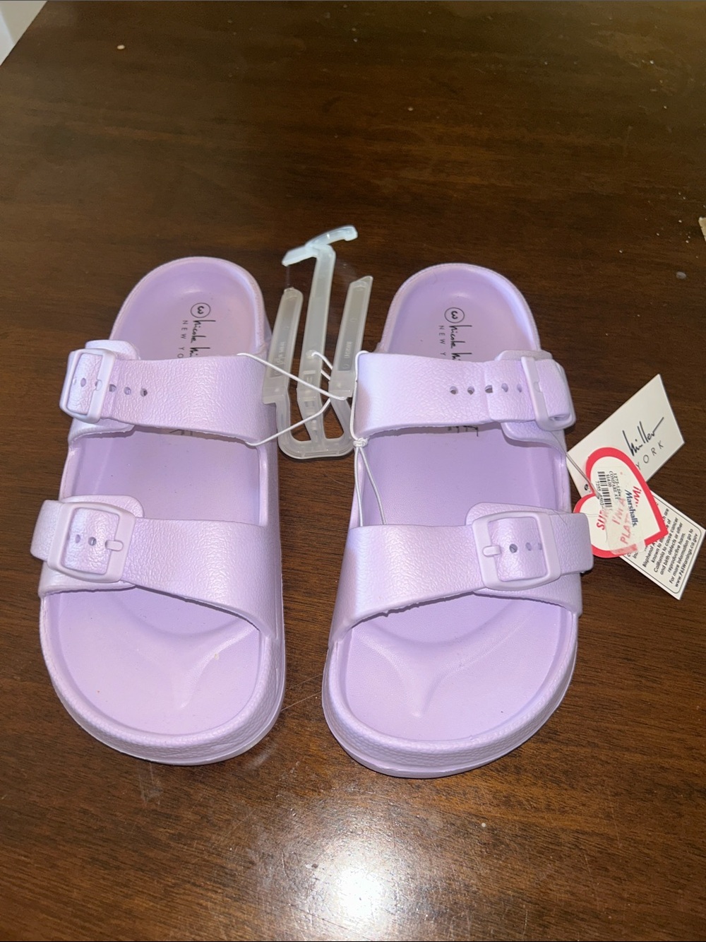 Nicole Miller Double Buckle Slide Sandals for Kids